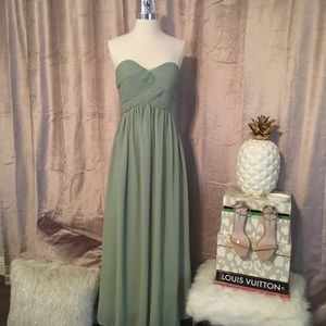 Sage green bridesmaid dress